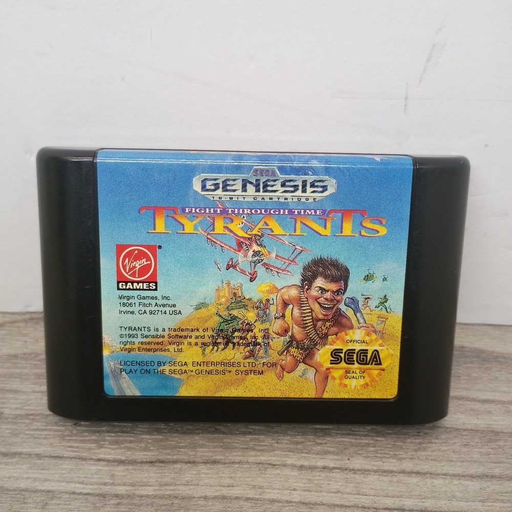 Tyrants Fight Through Time (Sega Genesis, 1993) cartridge only, authentic tested